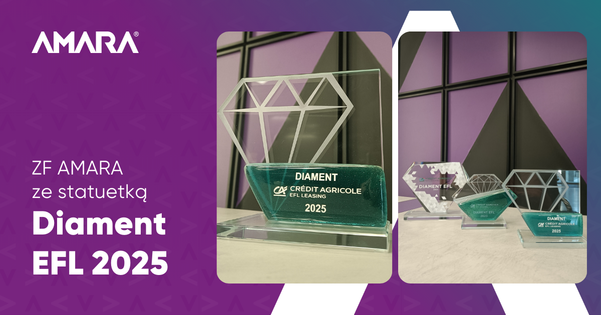 ZF AMARA with the Diament EFL 2025 statuette